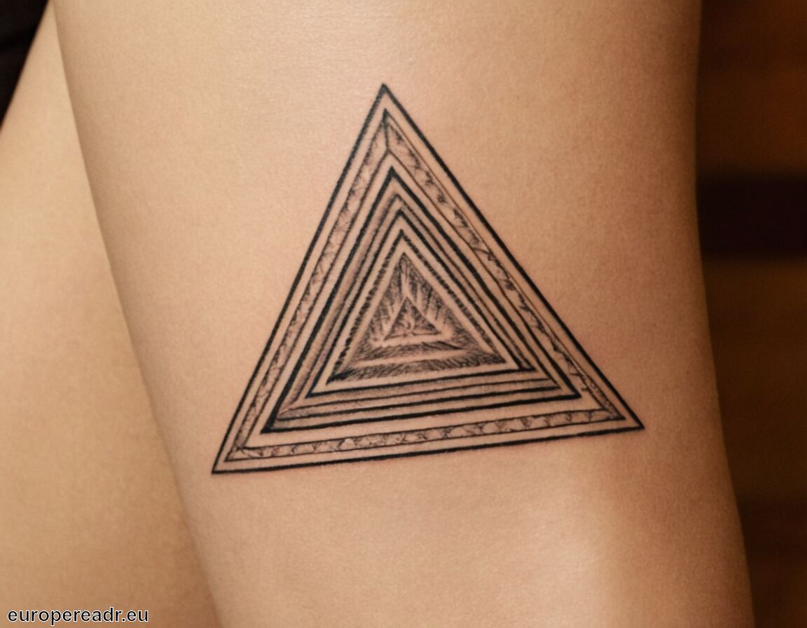 Historische Bedeutung in verschiedenen Kulturen   - Dreieck Tattoo Bedeutung » Stabilität und Harmonie