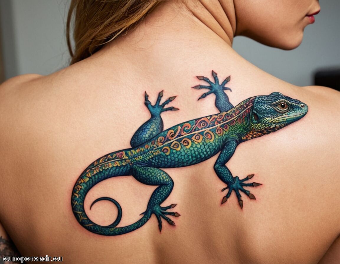 Hinweise auf Unabhängigkeit und Eigenständigkeit - Eidechse Tattoo Bedeutung » Anpassungsfähigkeit