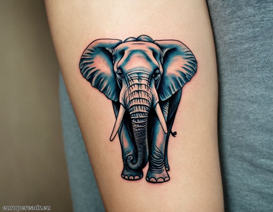Verbindung zur Natur und ihrer Elemente - Elefant Tattoo Bedeutung » Weisheit und Stärke