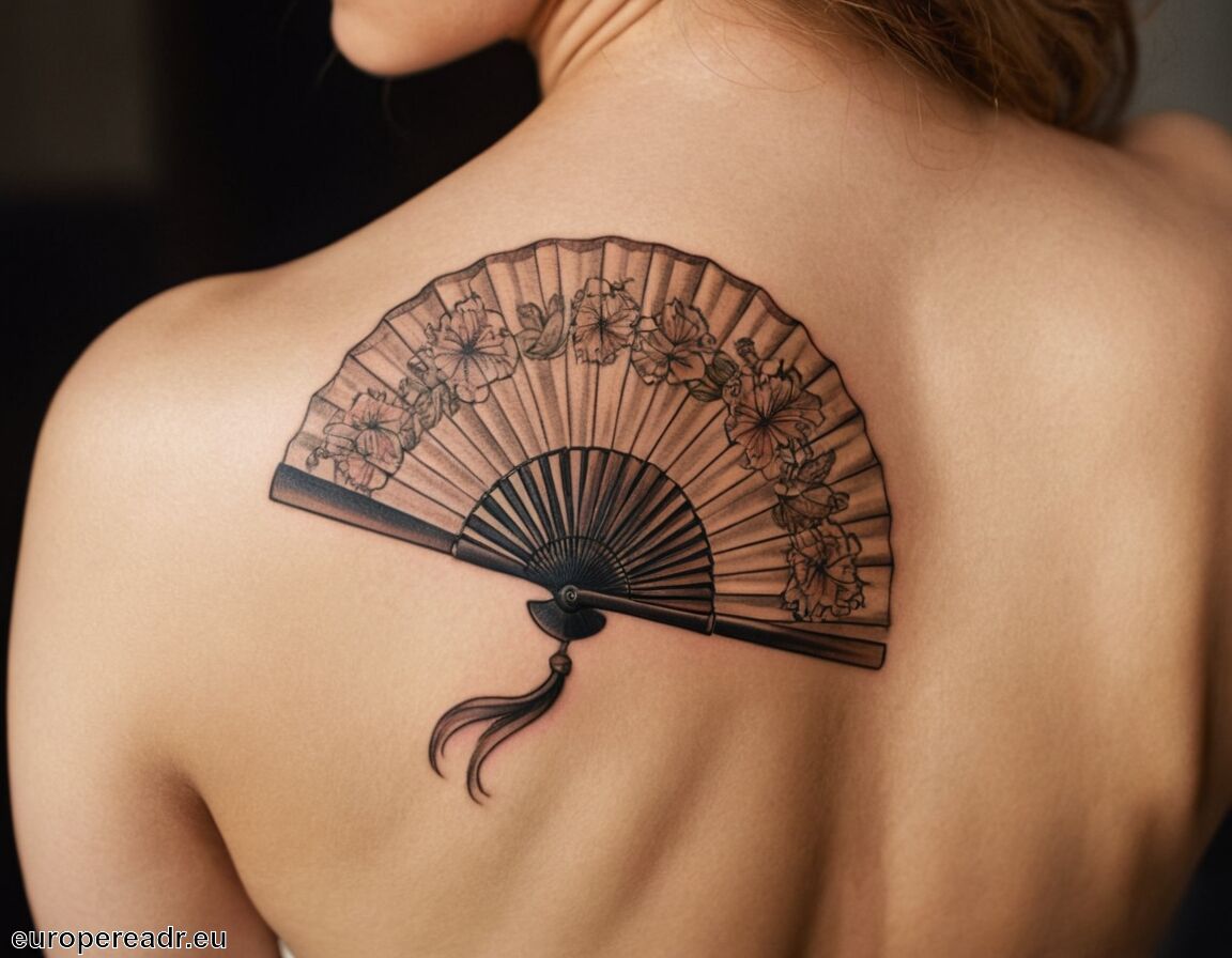 Beliebte Platzierungen am Körper   - Fächer Tattoo Bedeutung » Kunst der Eleganz