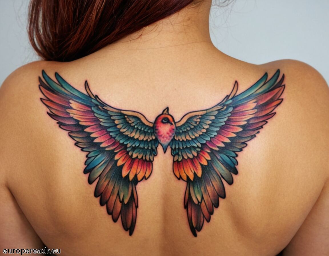 Gemeinsame Motive in verschiedenen Mythologien   - Flügel Tattoo Bedeutung » Freiheit und Schutz