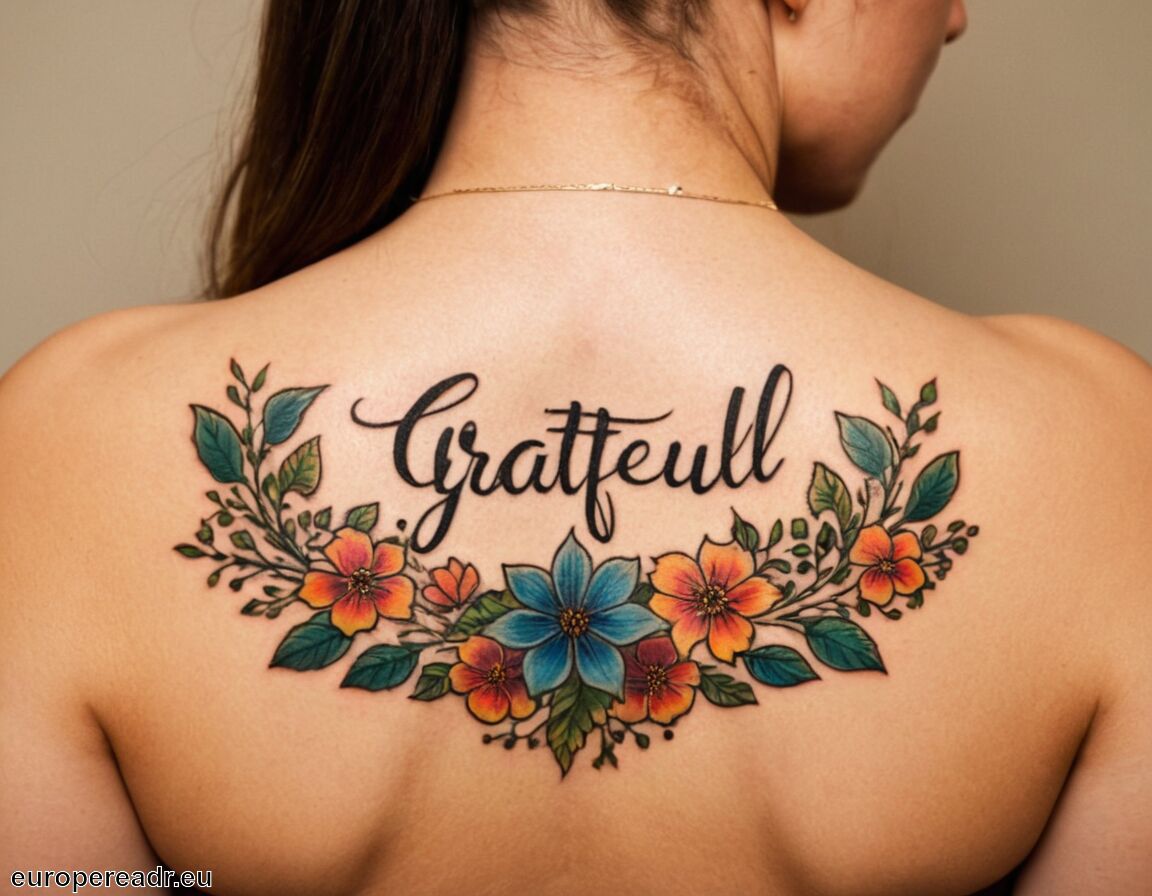Ausdruck von Wertschätzung für das Leben   - Grateful Tattoo Bedeutung » Dankbarkeit und Wertschätzung