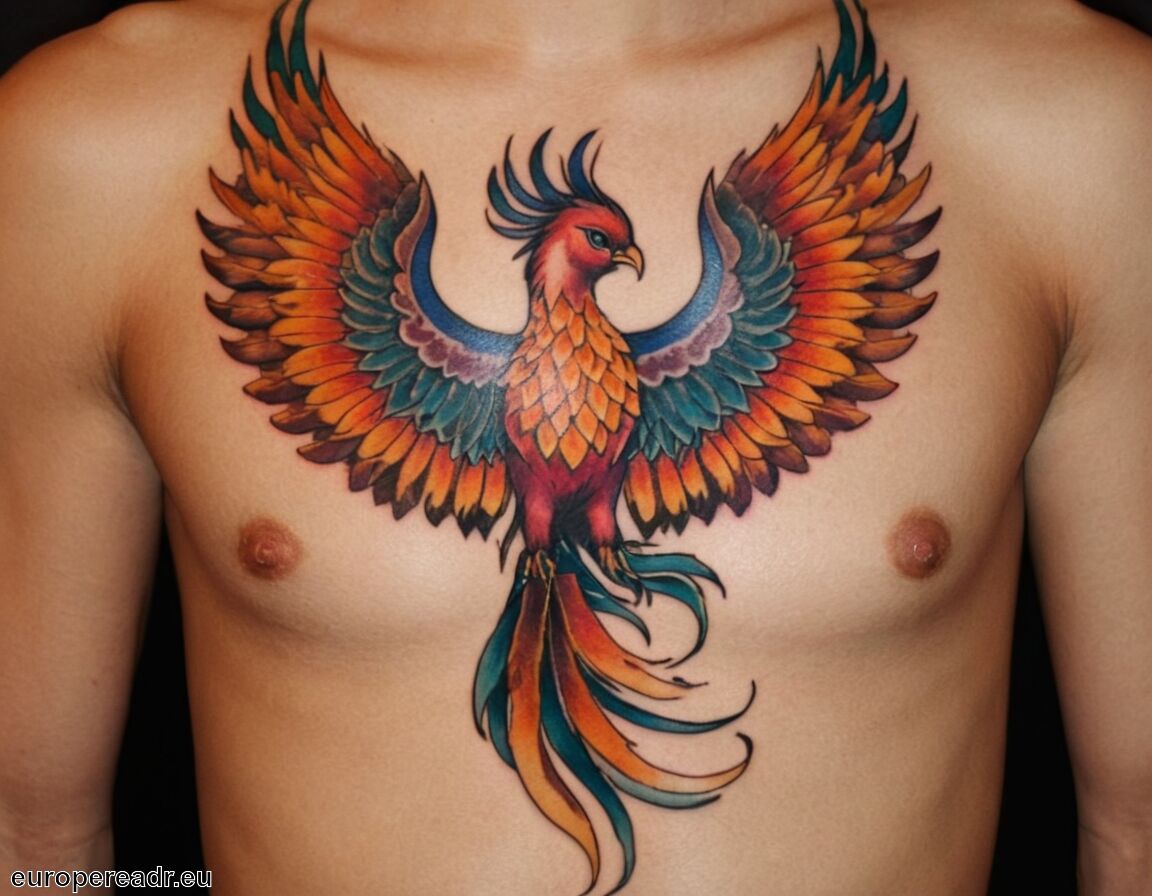 Verbindung zu mythologischen Geschichten - Phönix Vogel Tattoo Bedeutung » Wiedergeburt und Hoffnung