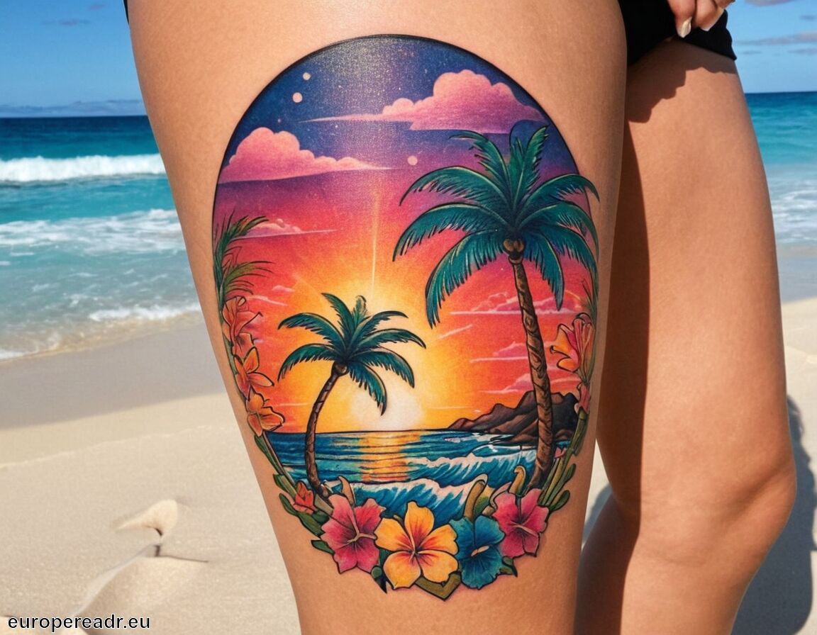 Bedeutung von Farben in Designs   - Hawaii Tattoo Bedeutung » Urlaub und Freude
