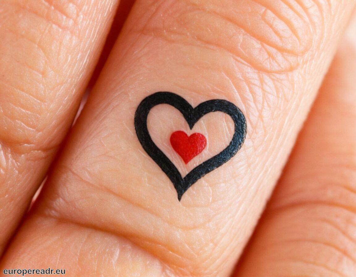 Kunstform mit persönlicher Aussage   - Herz Finger Tattoo Bedeutung » Schaffung von Bindung