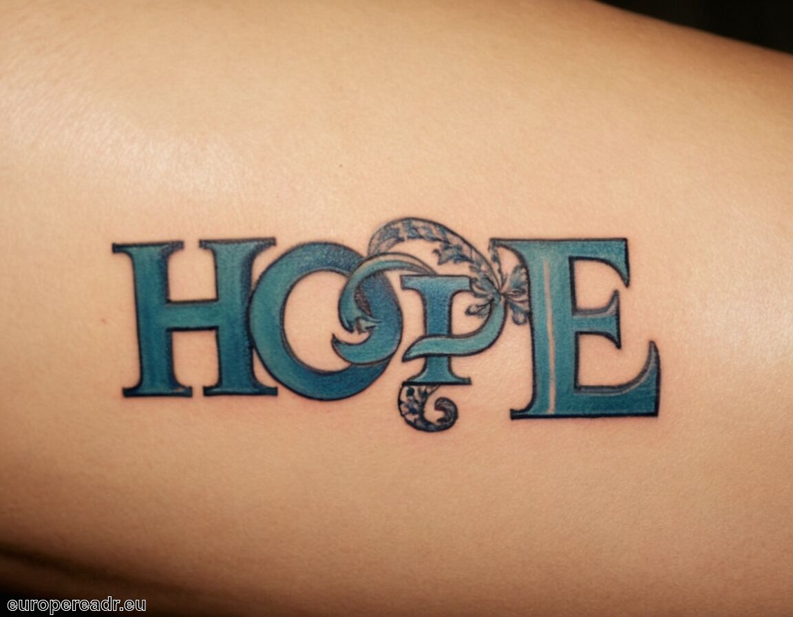 Zeichen des Glaubens an die Zukunft - Hope Tattoo Bedeutung » Hoffnung und Zuversicht