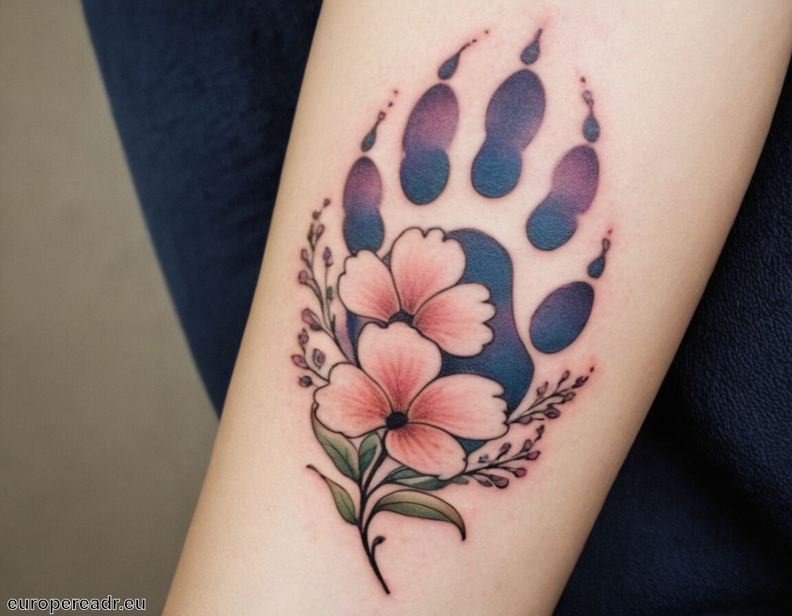 Schutzsymbol für Haustiere und Besitzer   - Katzenpfote Tattoo Bedeutung » Tierische Verbundenheit