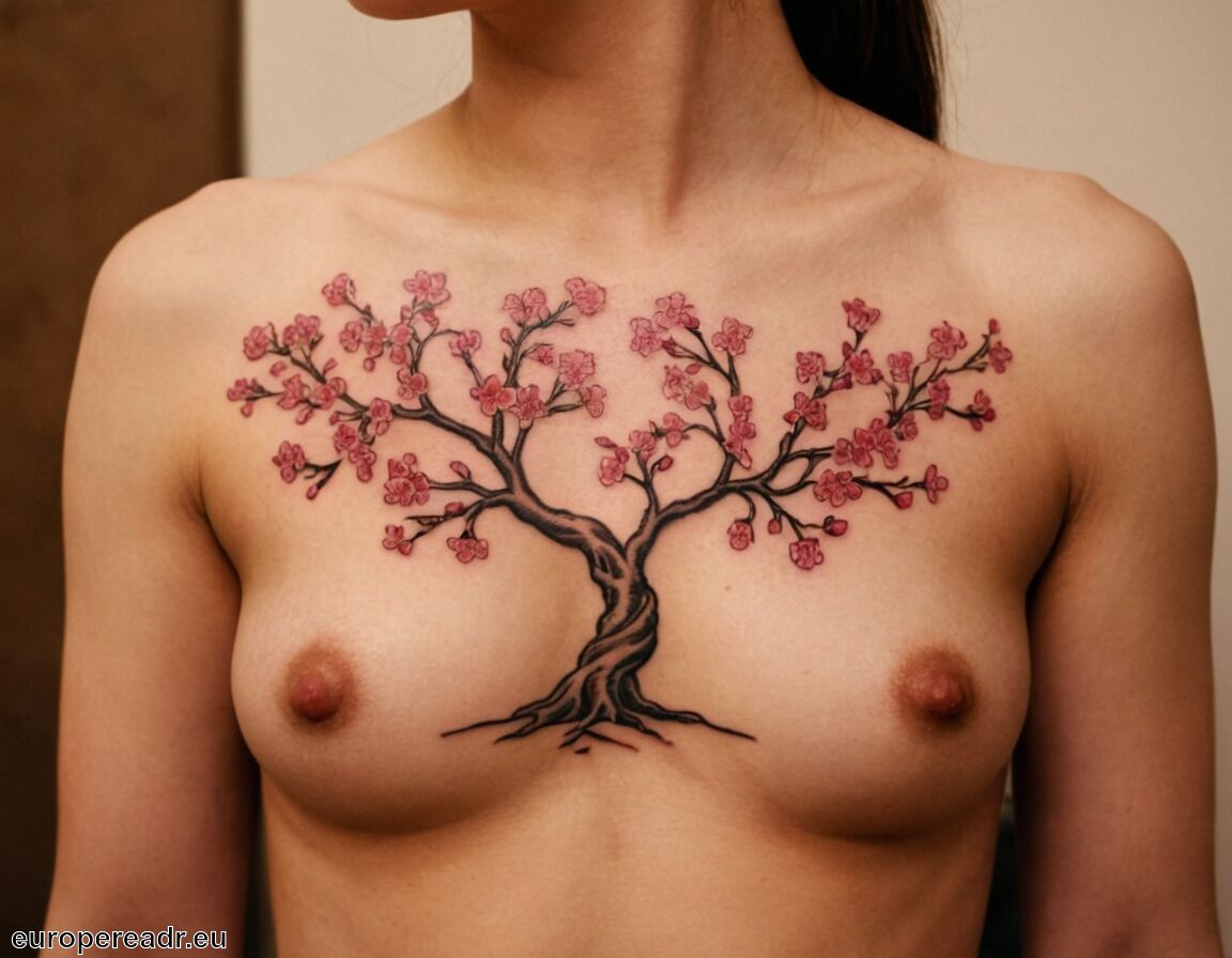 Blossoming und der Kreislauf der Natur - Kirschblüten Tattoo Bedeutung » Vergänglichkeit und Schönheit