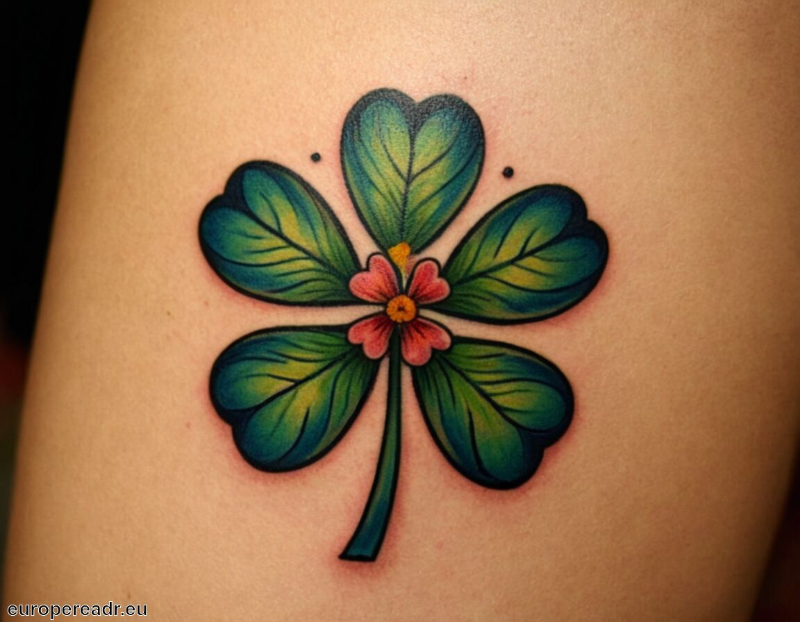 Verwendung in verschiedenen Kunstformen   - Kleeblatt Tattoo Bedeutung » Glückssymbol