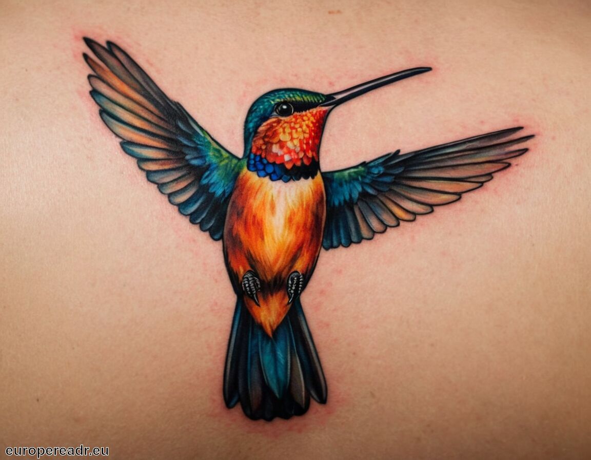 Kleine Größe, große Bedeutung und Stärke   - Kolibri Tattoo Bedeutung » Freude und Leichtigkeit