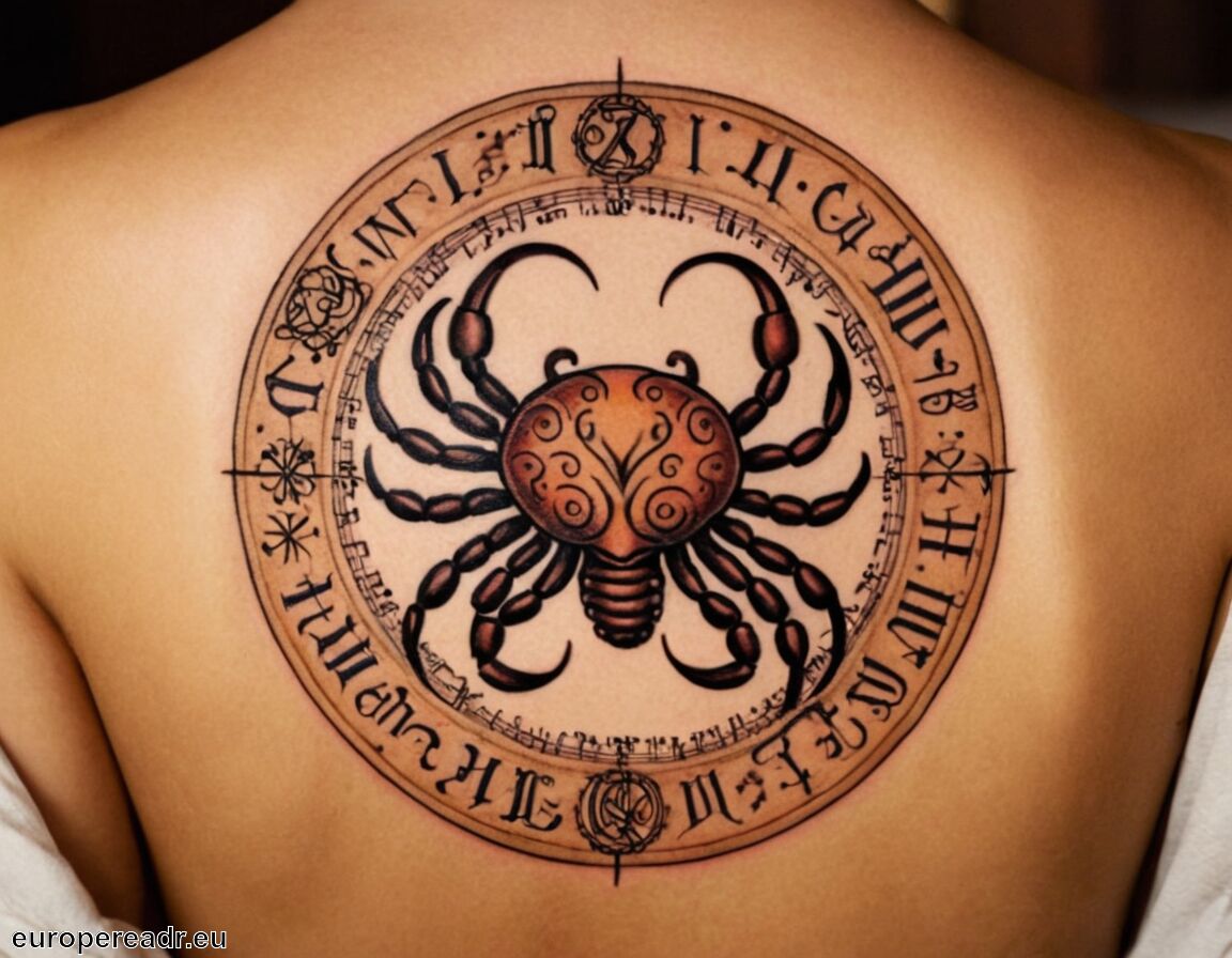 Glück und Erfolg im Leben   - Krebs Tattoo Bedeutung » Emotionale Tiefe