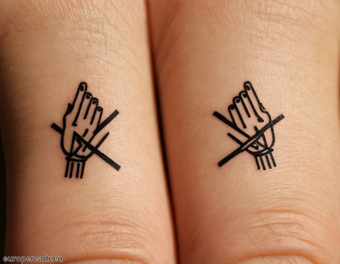 Individuelle Gestaltungsmöglichkeiten durch Künstler   - Kreuz Finger Tattoo Bedeutung » Symbol der Treue