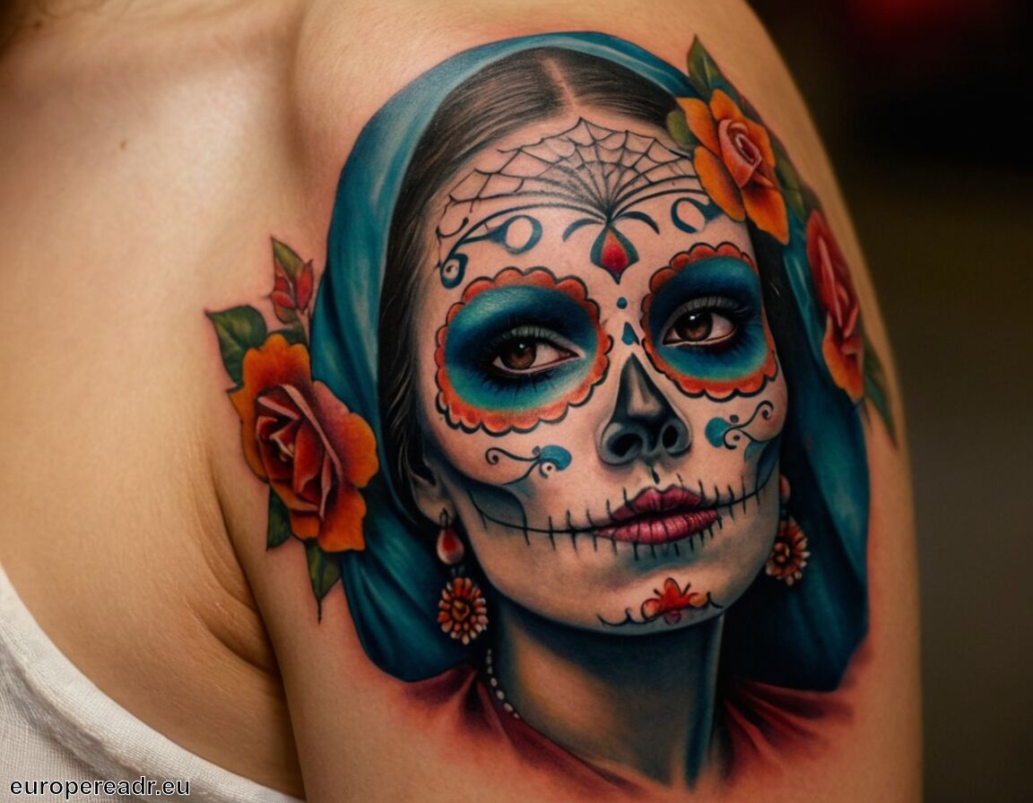 Ausdruck von Identität und persönlicher Geschichte - La Catrina Tattoo Bedeutung » Kulturelle Identität
