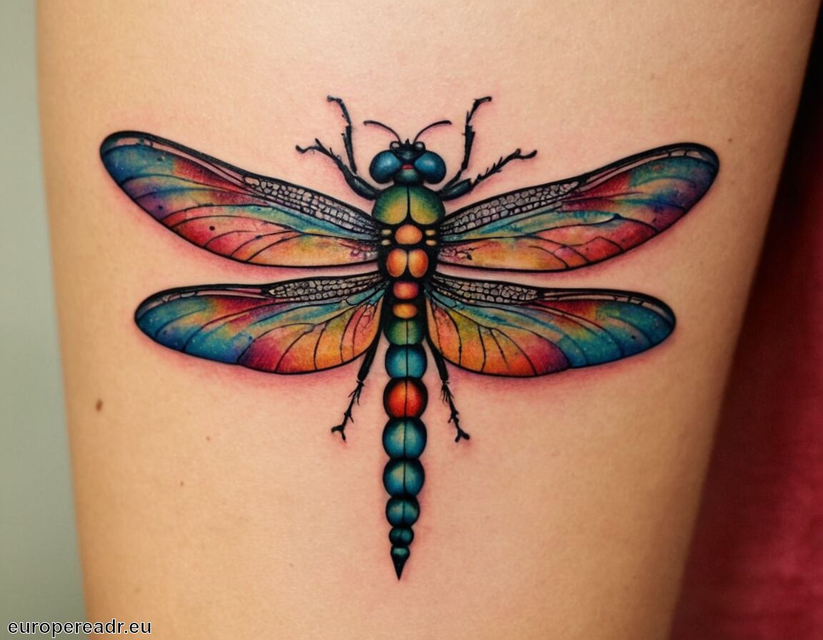 Repräsentation von Lebensfreude und Optimismus - Libellen Tattoo Bedeutung » Transformation und Veränderungen