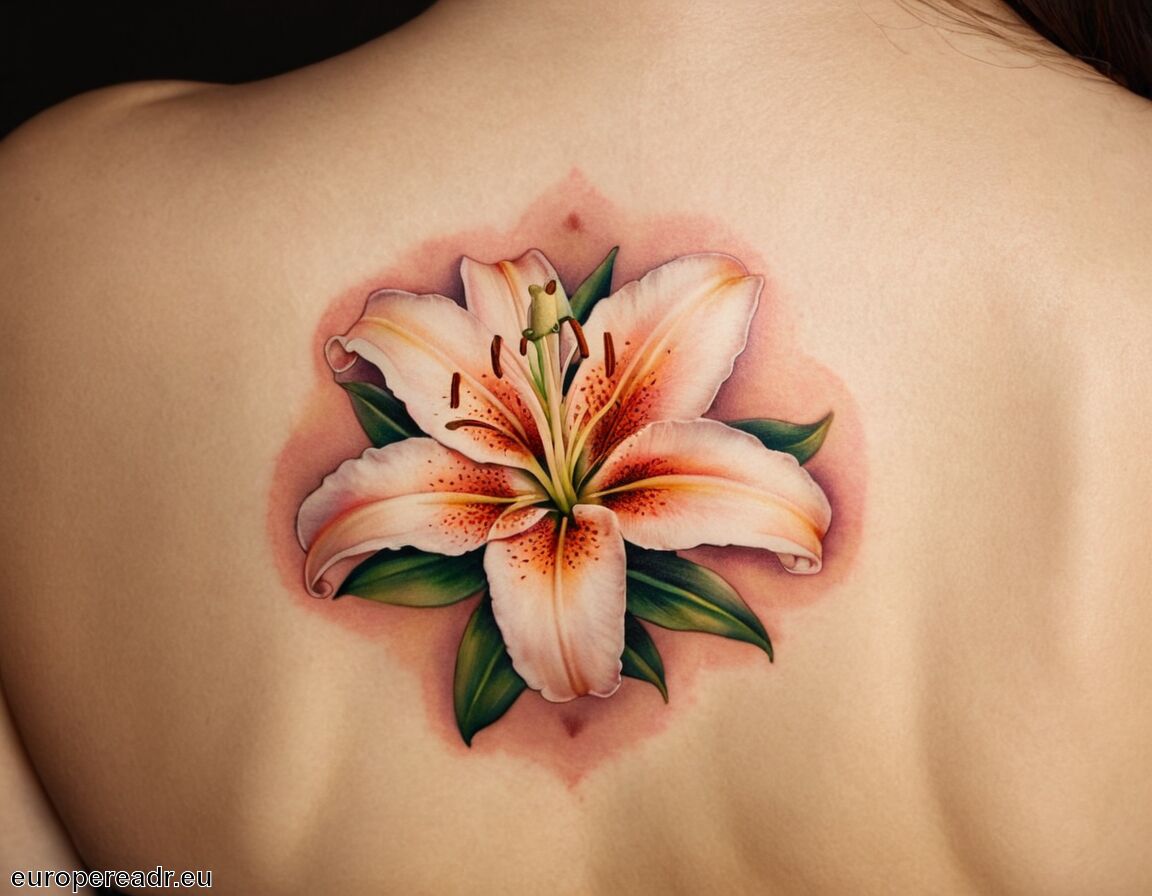 Beliebtes Motiv in der Kunstgeschichte   - Lilie Tattoo Bedeutung » Schönheit und Anmut