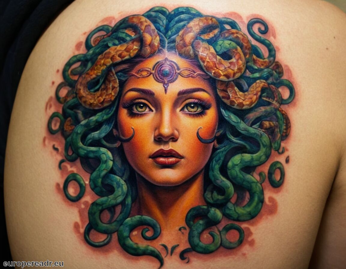 Furcht und Respekt erzeugen - Medusa Tattoo Bedeutung » Warnung und Macht