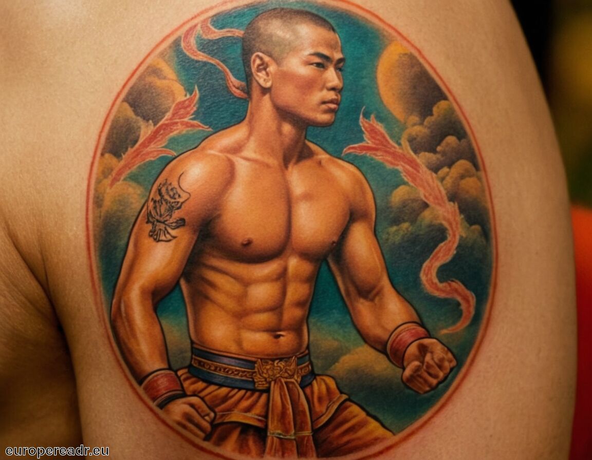 Persönliche Transformation durch das Tattoo   - Muay Thai Tattoo Bedeutung » Kampfgeist