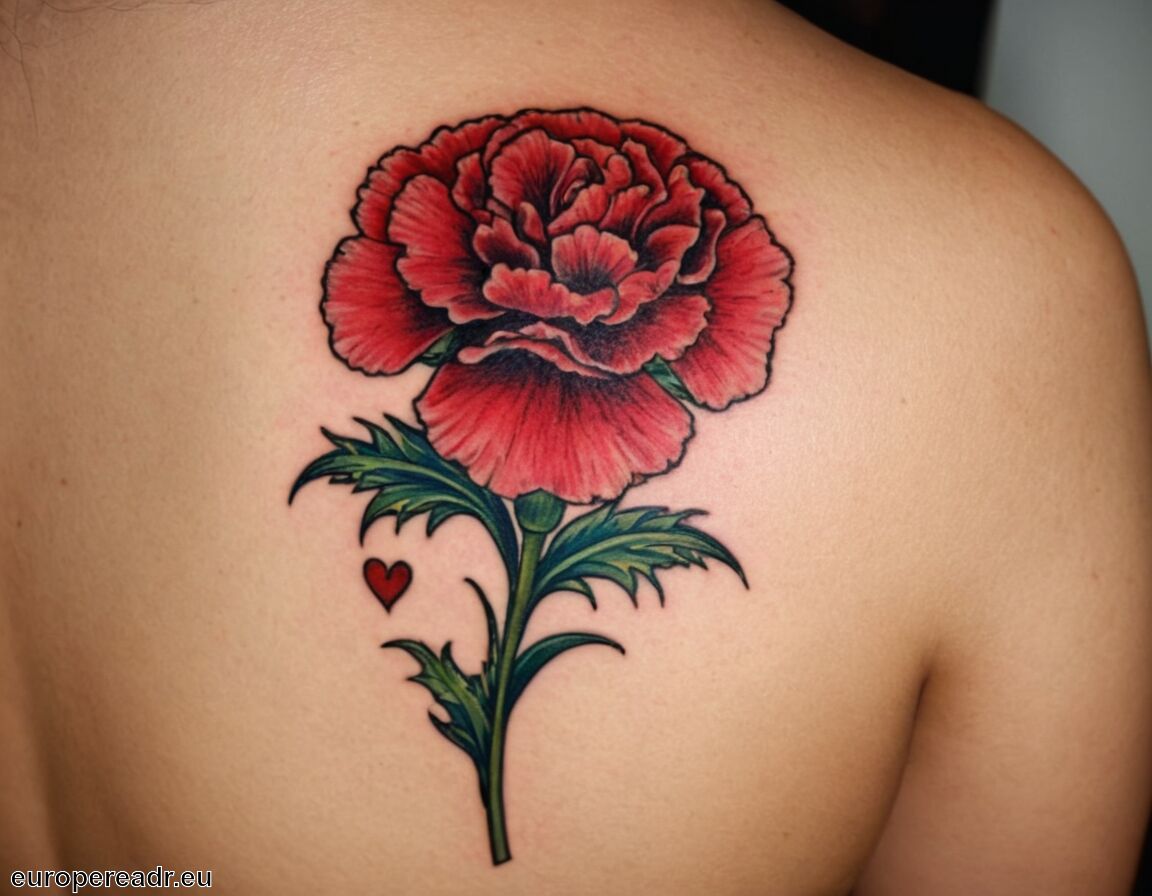 Verwendung bei Hochzeiten und Feiern   - Nelke Tattoo Bedeutung » Liebe und Zuneigung