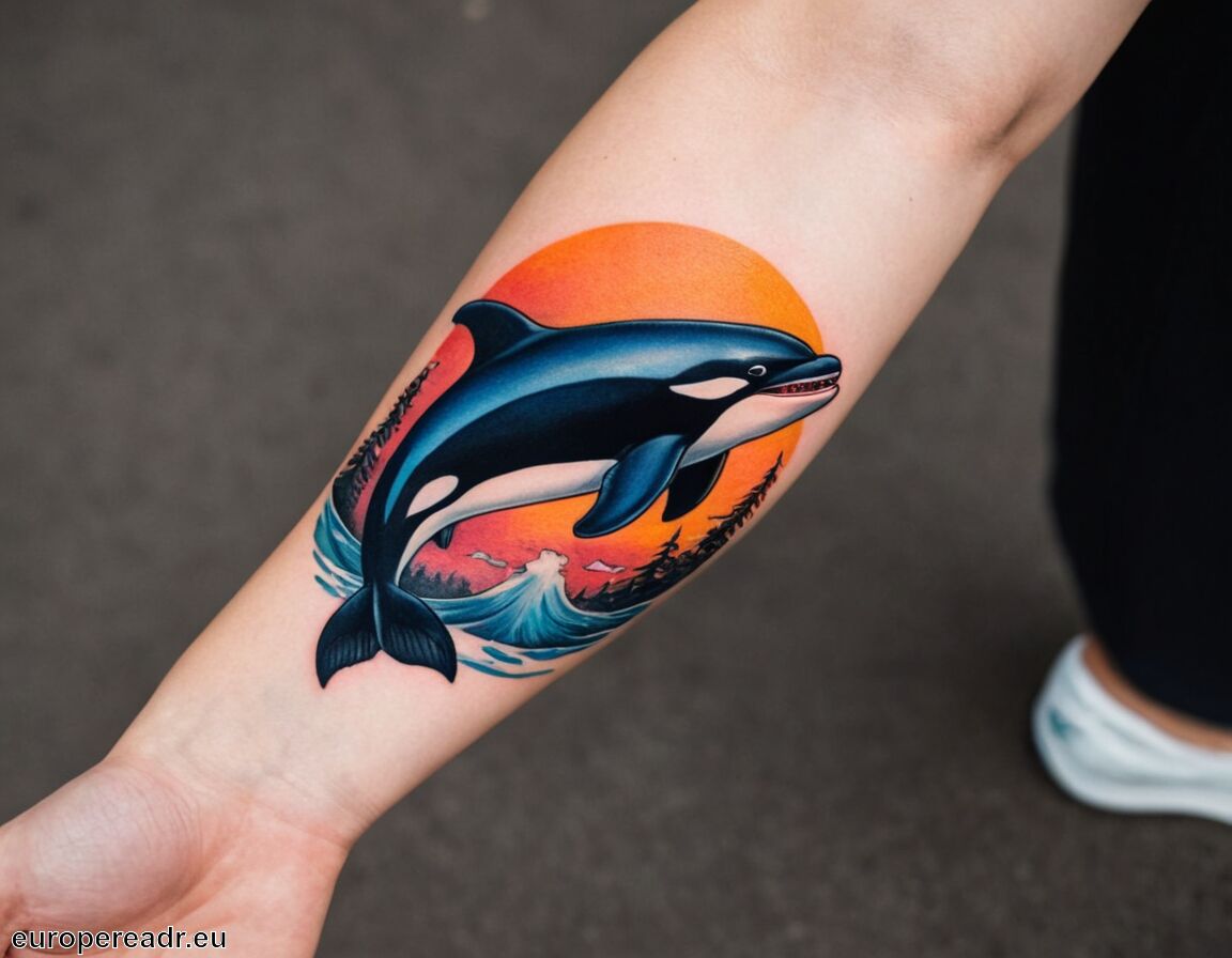 Ausdruck der Stärke und Macht   - Orca Tattoo Bedeutung » Gemeinschaft und Schutz