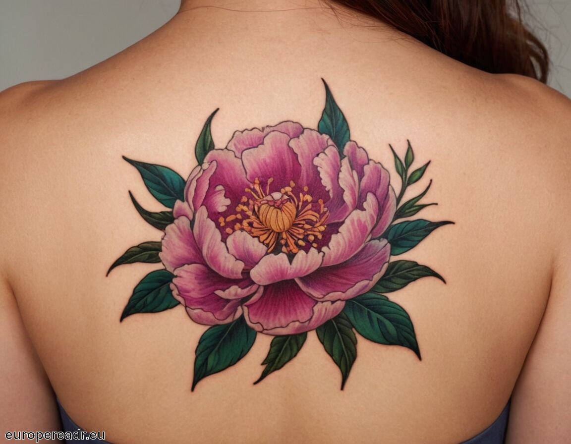 Verbindung zur Natur und Spiritualität - Pfingstrosen Tattoo Bedeutung » Verbindung und Zuneigung