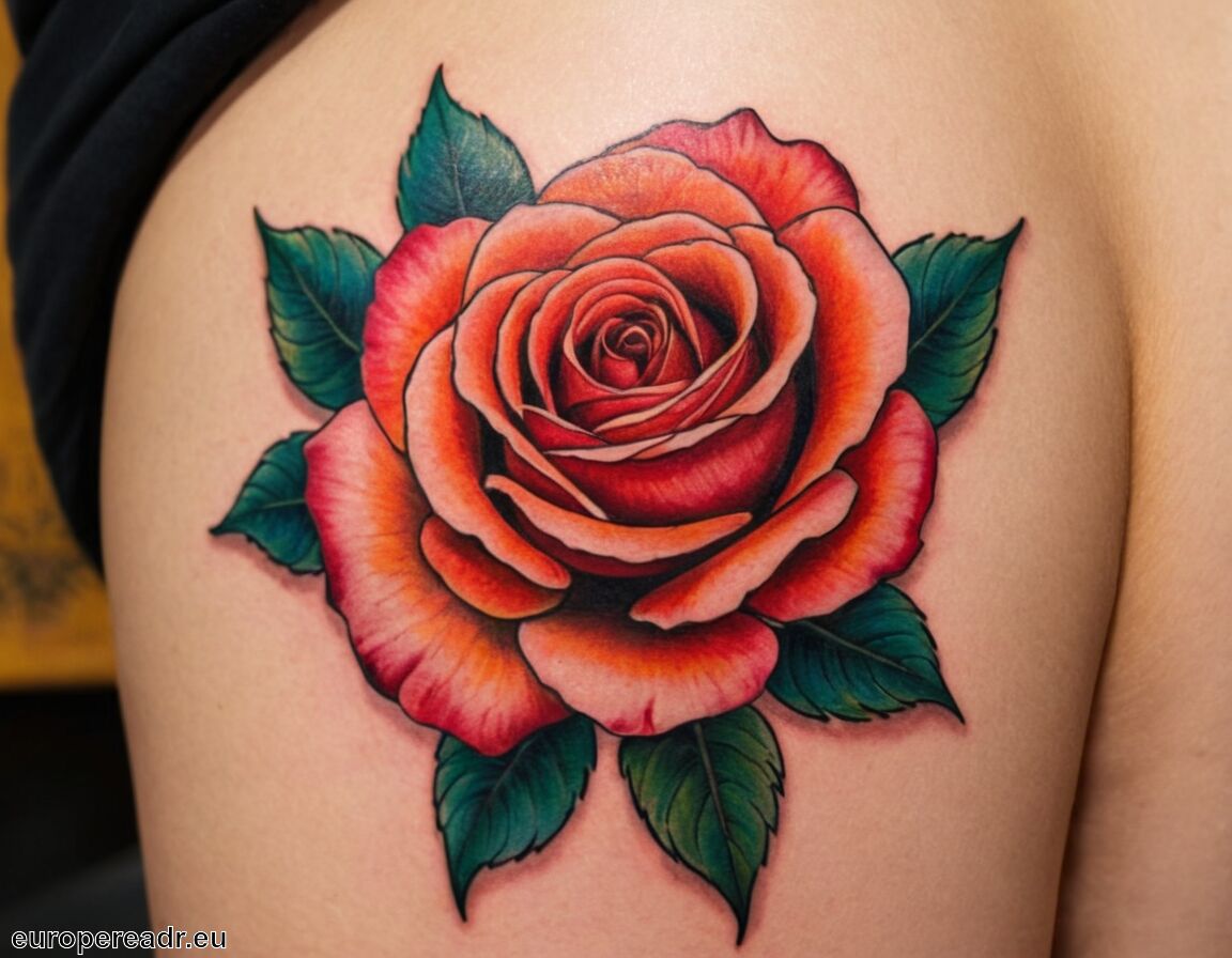 Ein Ausdruck von persönlicher Freiheit - Rosen Tattoo Bedeutung » Liebe und Leidenschaft
