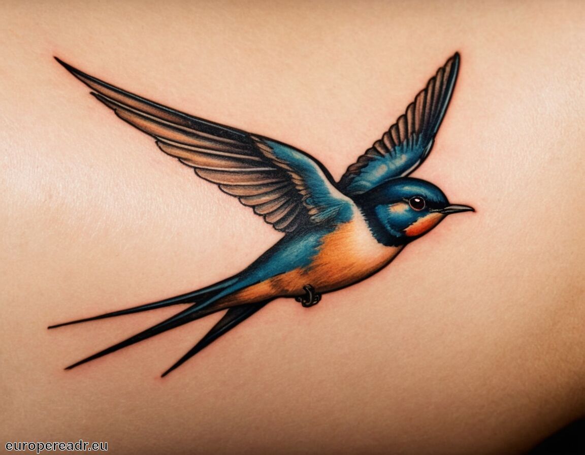 Schutzgeist für Reisende und Abenteurer - Schwalbe Tattoo Bedeutung » Heimat und Rückkehr