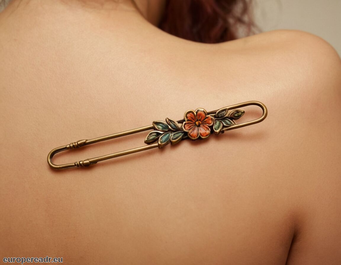Häufiger mit anderen Motiven kombiniert - Sicherheitsnadel Tattoo Bedeutung » Schutz und Sicherheit