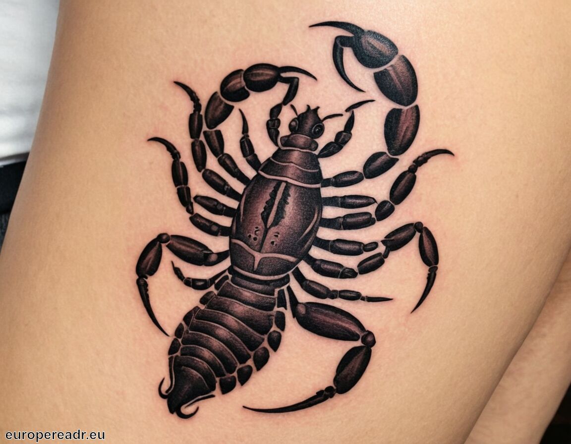 Zeichen für Intuition und Weisheit - Skorpion Tattoo Bedeutung » Stärke und Beständigkeit