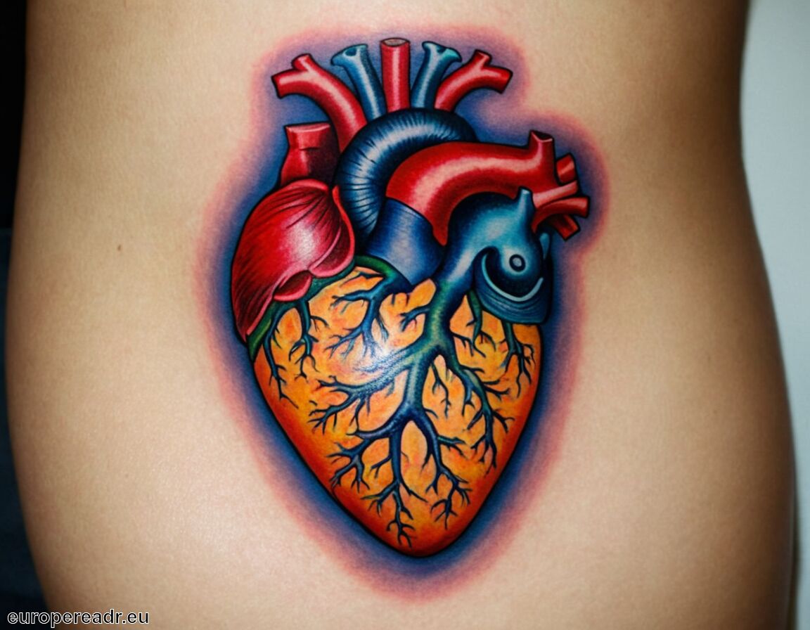 Individualität und persönliche Geschichte - Anatomisches Herz Tattoo Bedeutung » Leidenschaft und Leben
