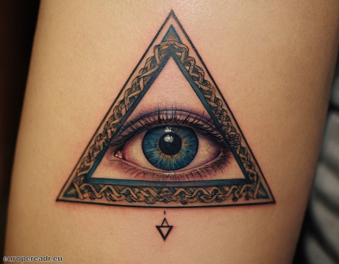 Alte Kulturen und ihre Vorstellungen davon   - Auge im Dreieck Tattoo Bedeutung » Spirituelle Botschaft
