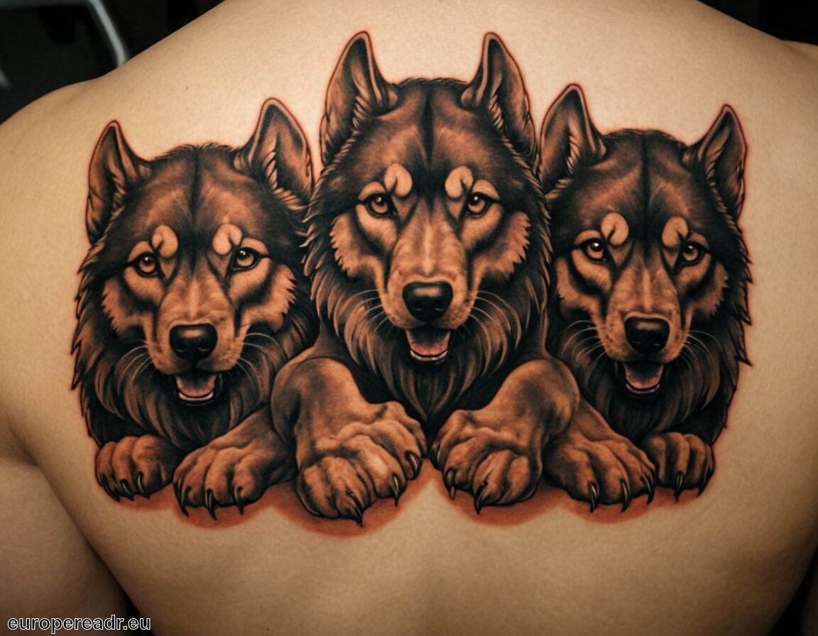 Spirituelle Bedeutung und Schutzgeister   - Cerberus Tattoo Bedeutung » Wächter der Unterwelt