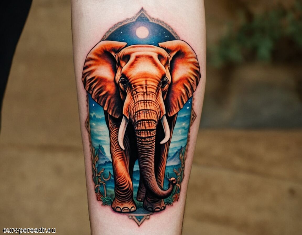 Frieden und Harmonie in schwierigen Zeiten - Elefant Tattoo Bedeutung » Weisheit und Stärke