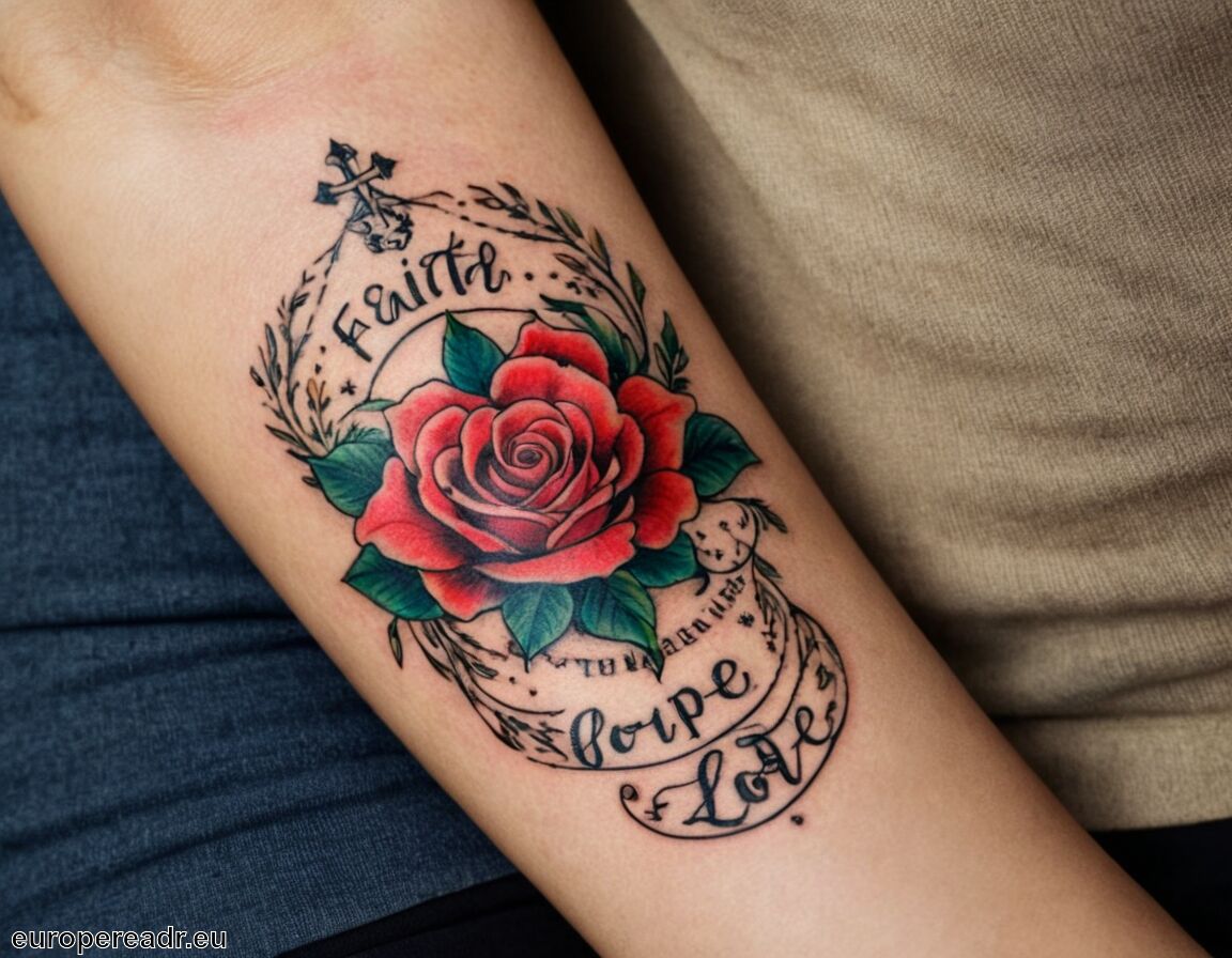 Inspiration durch Zitate und Literatur   - Faith Hope Love Tattoo Bedeutung » Glaube Liebe Hoffnung symbolisiert