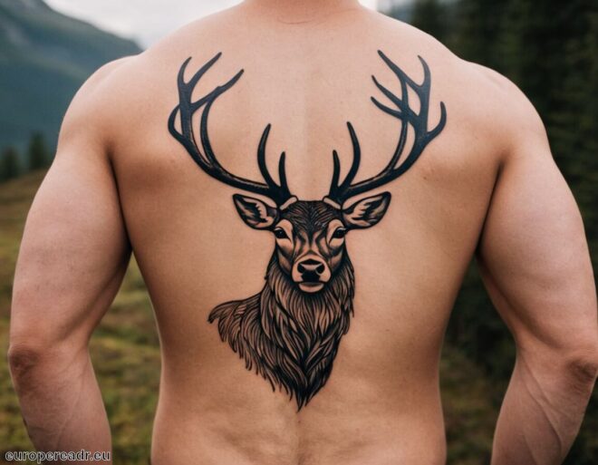 Hirschgeweih Tattoo Bedeutung » Männlichkeit und Kraft
