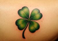 Kleeblatt Tattoo Bedeutung » Glückssymbol