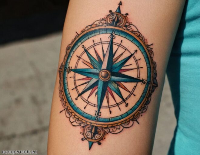 Kompass Tattoo Bedeutung » Orientierung im Leben