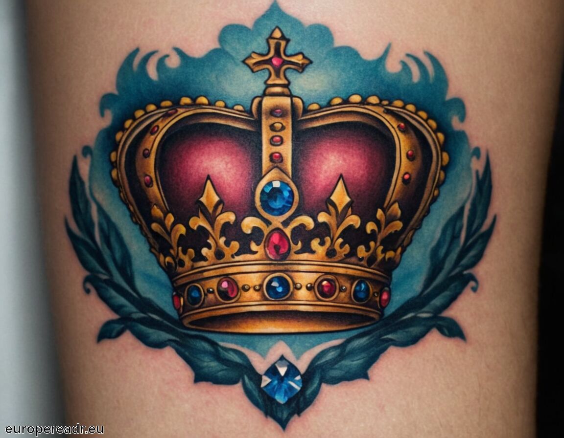 Spannende Krone Tattoo Bedeutung Ebenbild
