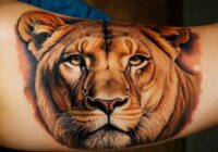 Löwin Tattoo Bedeutung » Weibliche Kraft