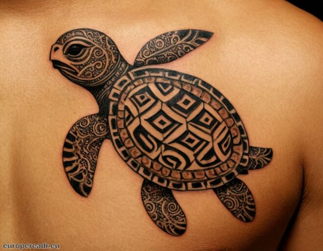 Maori Schildkröte Tattoo Bedeutung » Weisheit und Langlebigkeit
