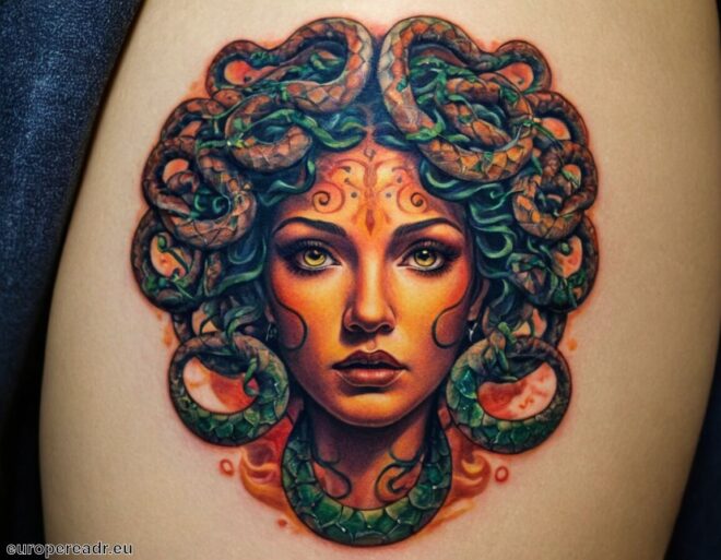 Medusa Tattoo Bedeutung » Warnung und Macht