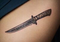 Messer Tattoo Bedeutung » Gefahr und Verteidigung