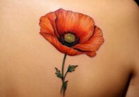 Mohnblume Tattoo Bedeutung » Trost und Frieden