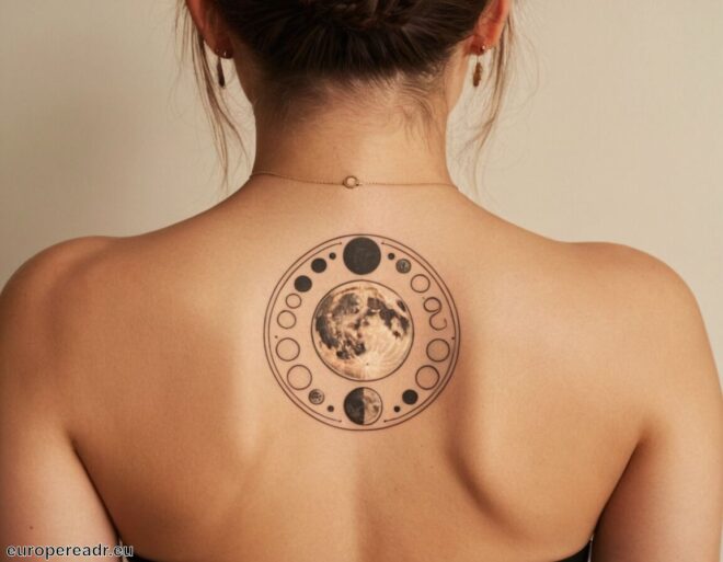 Mondphasen Tattoo Bedeutung » Wandel und Entwicklung