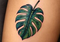 Monstera Tattoo Bedeutung » Grün und Lebendigkeit