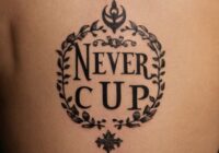 Never Give Up Tattoo Bedeutung » Durchhaltevermögen