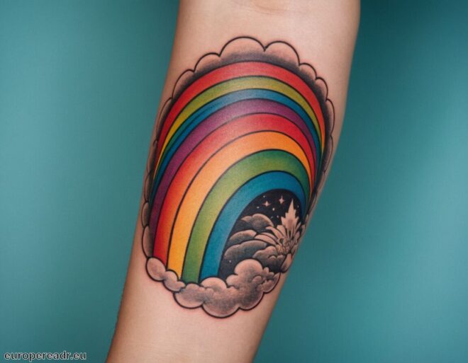 Regenbogen Tattoo Bedeutung » Hoffnung und Vielfalt