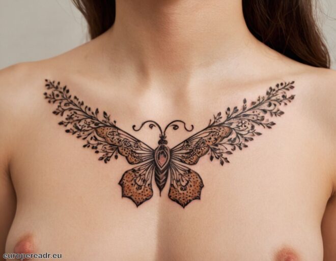 Schlüsselbein Tattoo Bedeutung » Anmut und Weiblichkeit