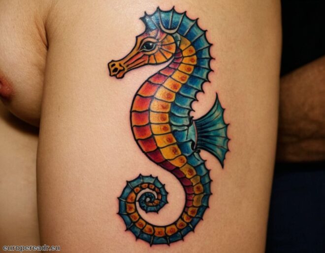 Seepferdchen Tattoo Bedeutung » Schutz und Vaterliebe