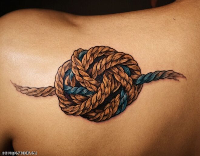 Seil Knoten Tattoo Bedeutung » Sicherheit und Verbundenheit