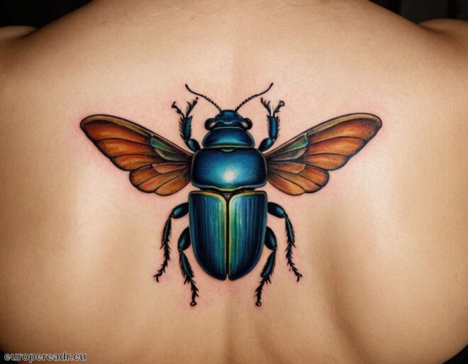 Skarabäus Tattoo Bedeutung » Wiedergeburt und Schutz